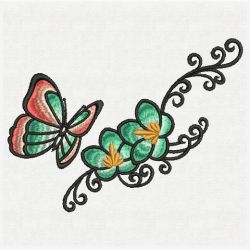 Artistic Dancing Butterflies 07(Sm) machine embroidery designs