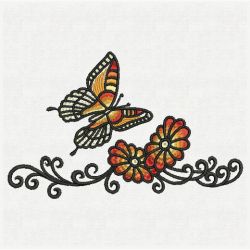 Artistic Dancing Butterflies 09(Sm) machine embroidery designs
