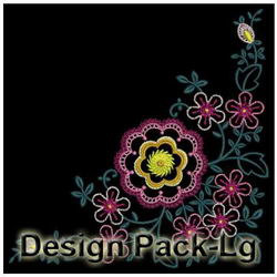 Heirloom Artistic Flowers 1(Lg) machine embroidery designs