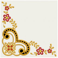 Golden Cutwork Corners 03(Sm) machine embroidery designs