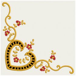 Golden Cutwork Corners 04(Sm) machine embroidery designs