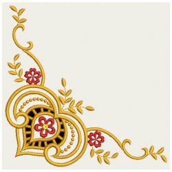 Golden Cutwork Corners 05(Md) machine embroidery designs