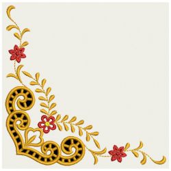 Golden Cutwork Corners 09(Sm) machine embroidery designs