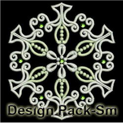 Crystal Snowflakes(Sm) machine embroidery designs