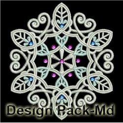 Crystal Snowflakes(Md) machine embroidery designs