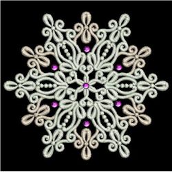 Crystal Snowflakes 03(Lg) machine embroidery designs