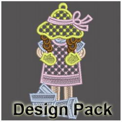 FSL Garden Girls machine embroidery designs
