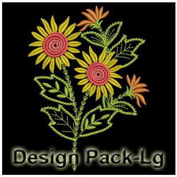 Amazing Flowers(Lg) machine embroidery designs