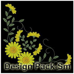 Amazing Flower Corners(Sm) machine embroidery designs
