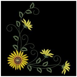 Amazing Flower Corners 05(Lg) machine embroidery designs