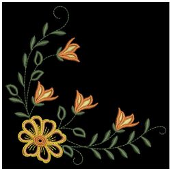 Amazing Flower Corners 08(Lg) machine embroidery designs