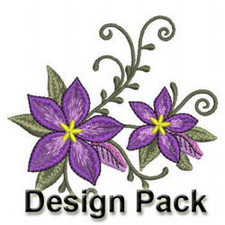 Elegant Flowers 9 machine embroidery designs