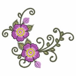 Elegant Flowers 9 07 machine embroidery designs