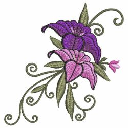 Elegant Flowers 9 12 machine embroidery designs