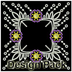 Floral Block Embellishments machine embroidery designs