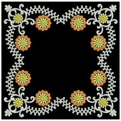Floral Block Embellishments 09 machine embroidery designs