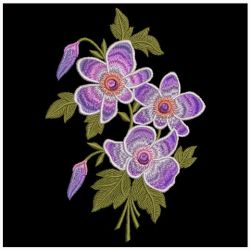 Elegant Flowers 10 03 machine embroidery designs