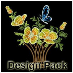 Elegant Flowers 11 machine embroidery designs