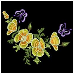 Elegant Flowers 11 08 machine embroidery designs