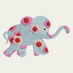 Painted Elephants 04 machine embroidery designs