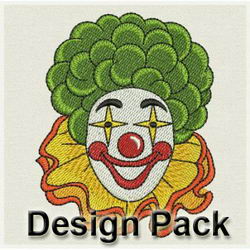 Clown Faces machine embroidery designs