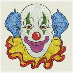 Clown Faces 02 machine embroidery designs