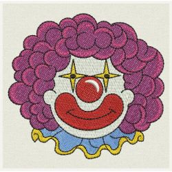 Clown Faces 04 machine embroidery designs