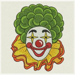 Clown Faces 06 machine embroidery designs