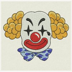 Clown Faces 07 machine embroidery designs