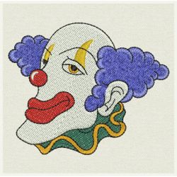 Clown Faces 09 machine embroidery designs