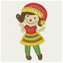 FSL Christmas Girls 08 machine embroidery designs