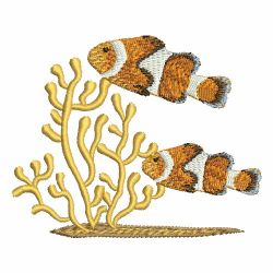 Tropical Fishes 05 machine embroidery designs