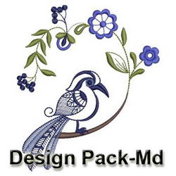 Artistic Birds(Md) machine embroidery designs