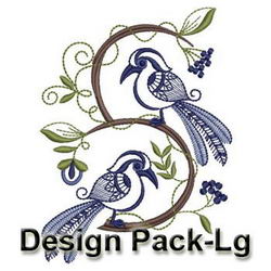 Artistic Birds(Lg) machine embroidery designs