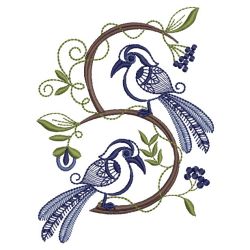 Artistic Birds 09(Lg) machine embroidery designs