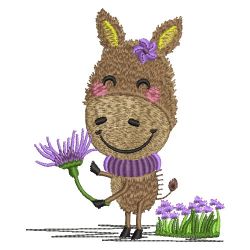 Cute Donkey 02 machine embroidery designs
