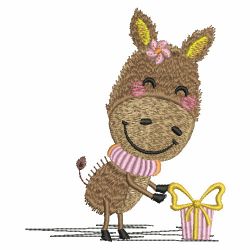 Cute Donkey 04 machine embroidery designs