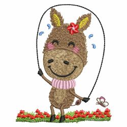 Cute Donkey 07 machine embroidery designs