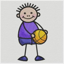 Stick Basketball Boys 02 machine embroidery designs