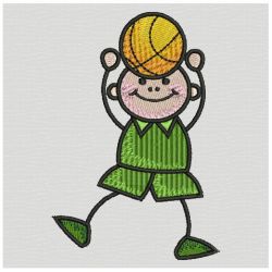 Stick Basketball Boys 04 machine embroidery designs