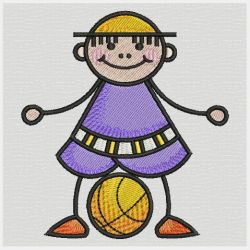 Stick Basketball Boys 05 machine embroidery designs