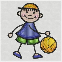 Stick Basketball Boys 07 machine embroidery designs