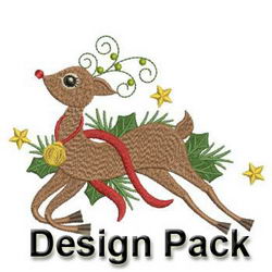Christmas Deers machine embroidery designs