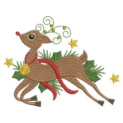 Christmas Deers 02 machine embroidery designs