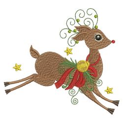 Christmas Deers 03 machine embroidery designs