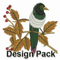 Magpies machine embroidery designs