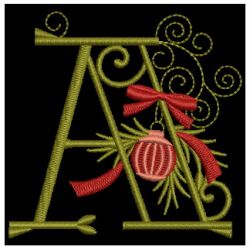 Christmas Alphabets 01 machine embroidery designs