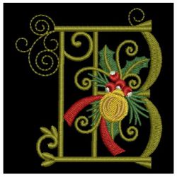 Christmas Alphabets 02 machine embroidery designs