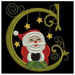 Christmas Alphabets 07 machine embroidery designs