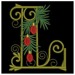 Christmas Alphabets 12 machine embroidery designs